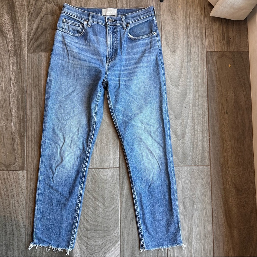 Everlane The Cheeky Jean 28 Crop Raw Hem